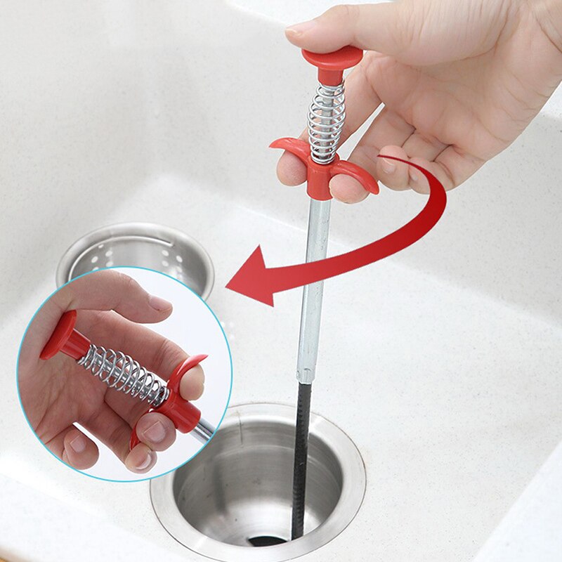 Køkken badestang hårfjerner afløb tilstoppe vandvask renere slange unblocker