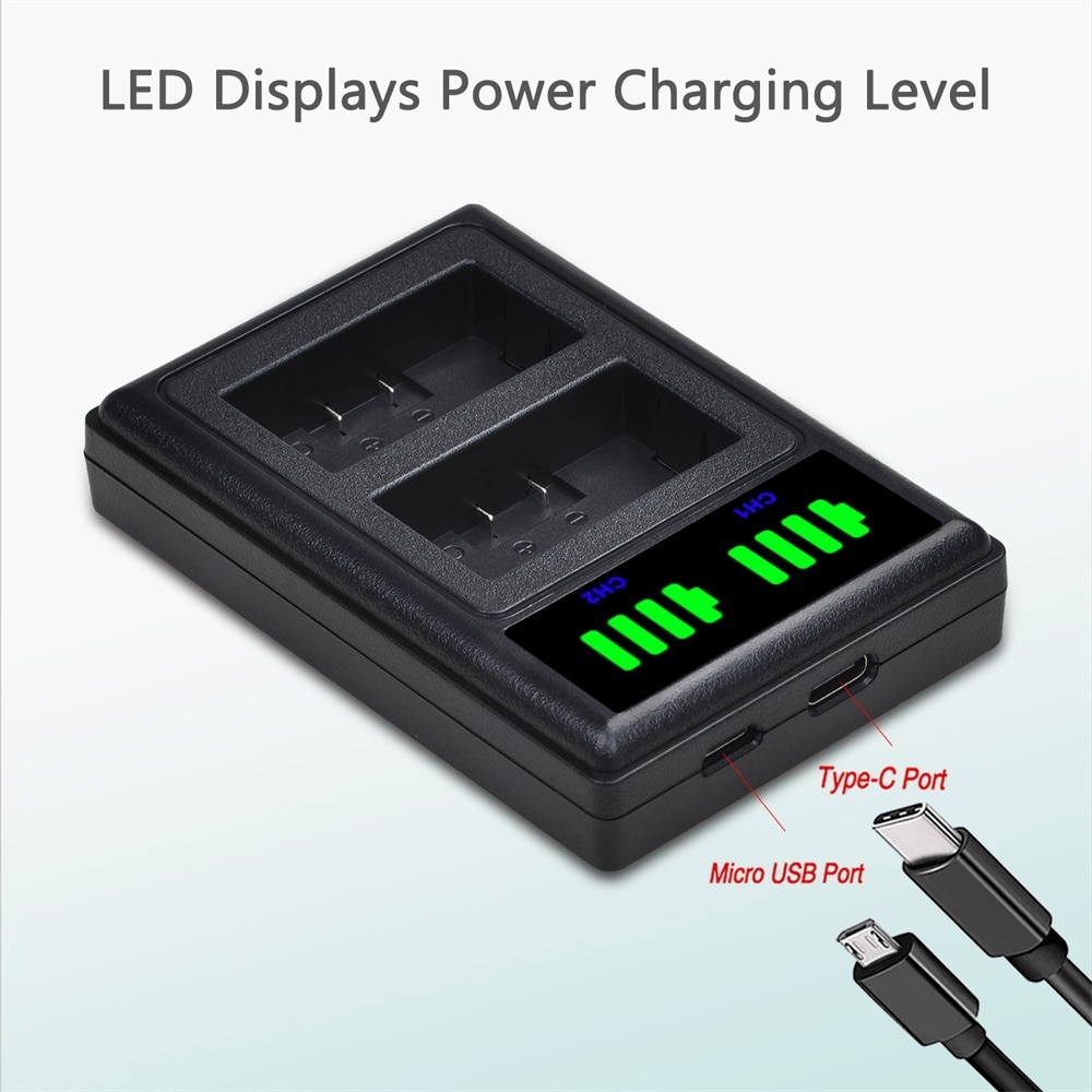 CGA-S006 DMW-BMA7 Battery +LED Daul USB Charger for Panasonic Lumix DMC-FZ7 DMC-FZ8 DMC-FZ18 DMC-FZ28 FZ30 FZ35 FZ38 FZ50 Camera