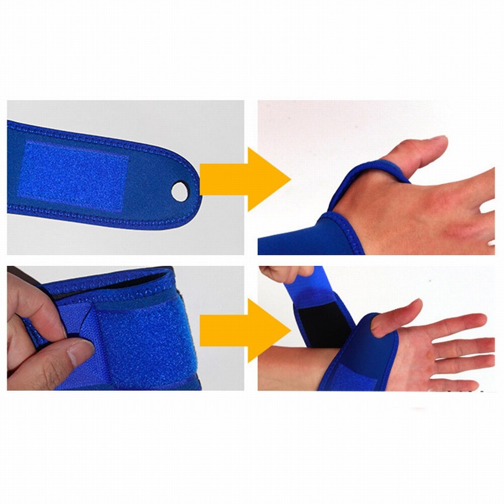 1PC Adjustable Hand Safety Wrist Support Brace Wrist Protector Gym Brace Bandage Sport Wristband