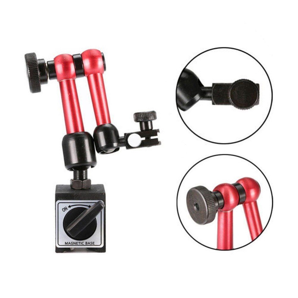 Mini Universal Flexible Magnetic Base Holder Stand & Dial Test Indicator Tool Magnetic Correction Gauge Stand