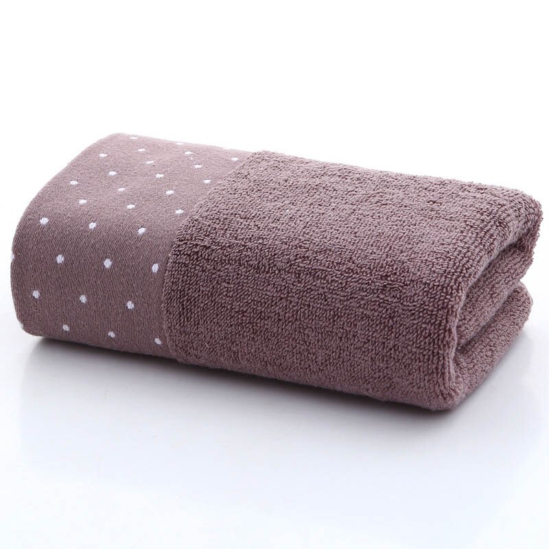 Wzór punktowy ręcznik akcesoria łazienkowe zgredek ręczniki dla dorosłych miękka bawełniana prezent ręcznik 34*74cm 1 PC domowe sprzęty czyszczące: Ciemny szary