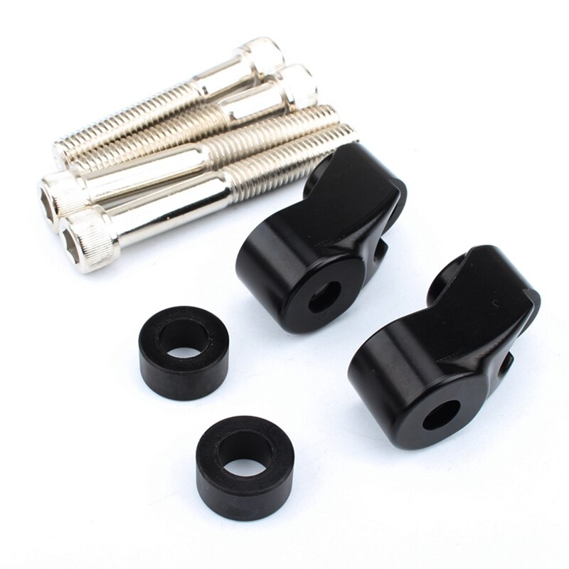 Front Turn Signal Relocation Mounts Kit for 39mm 49mm Sportster 883 FXR FXD Black