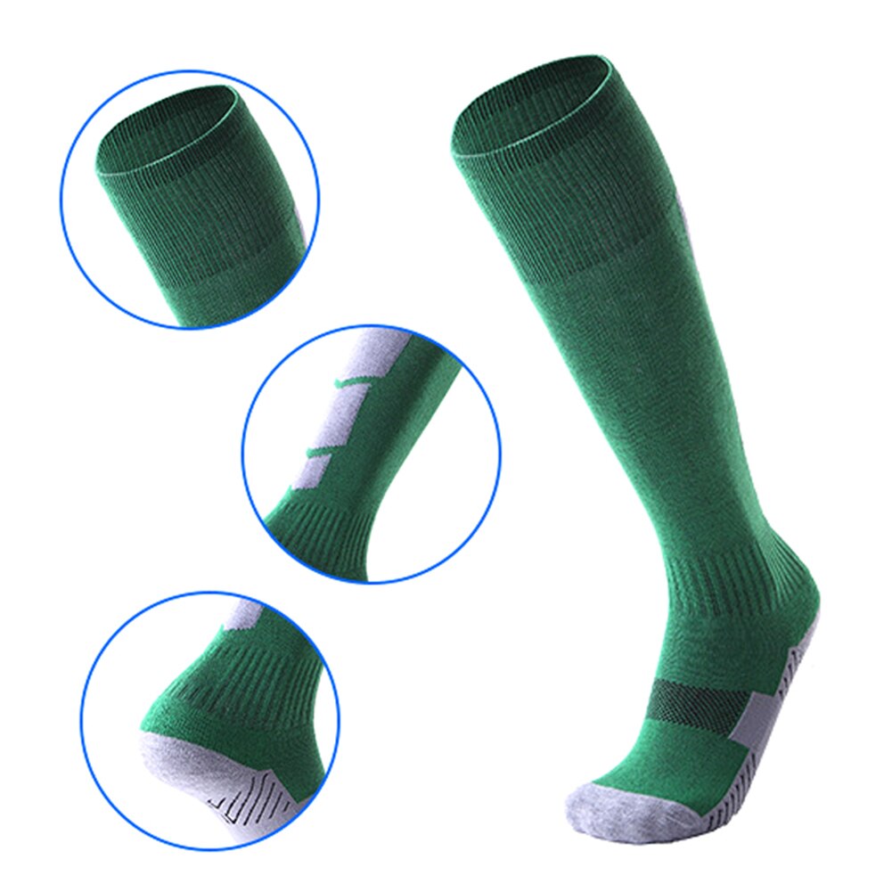 Vuxen andas fotboll fotboll sport träning män sport high tube strumpor