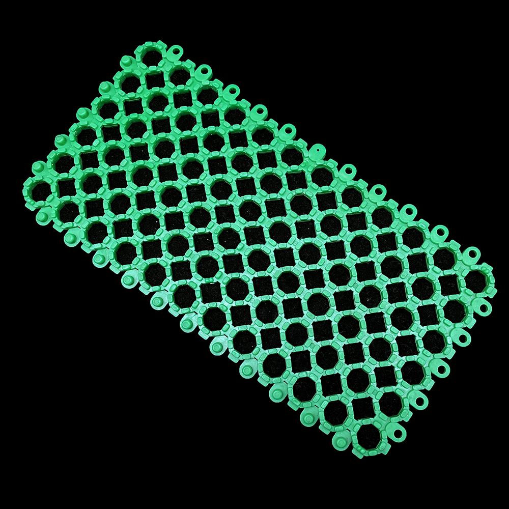 1PCS Pet Dog Rabbit Cage Mat Floor Guinea Pig Chinchilla Splicable Plastic: green