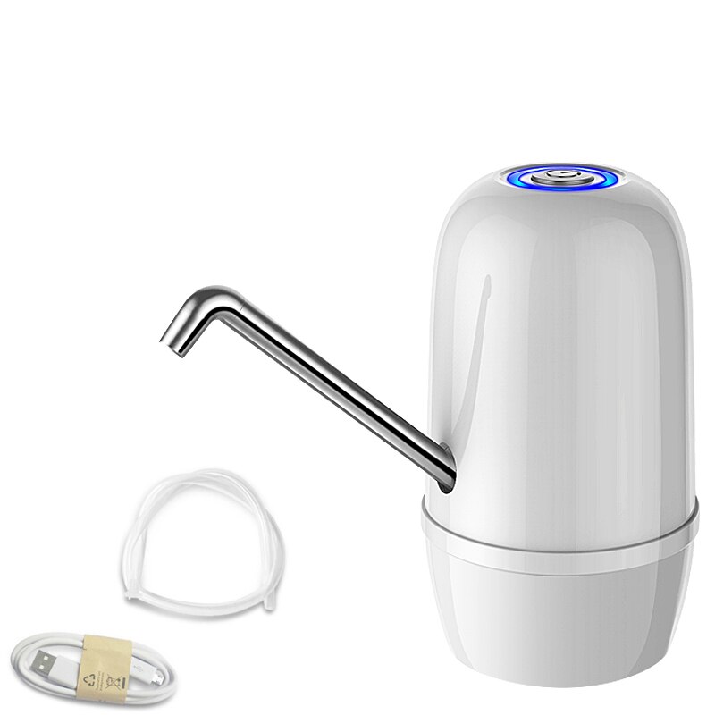 Dispensador De Agua Fria Electrico Embotellada Bottled Drinking Cold Water Dispenser Tap Electric Dual Pumps Faucet For Bottles: White