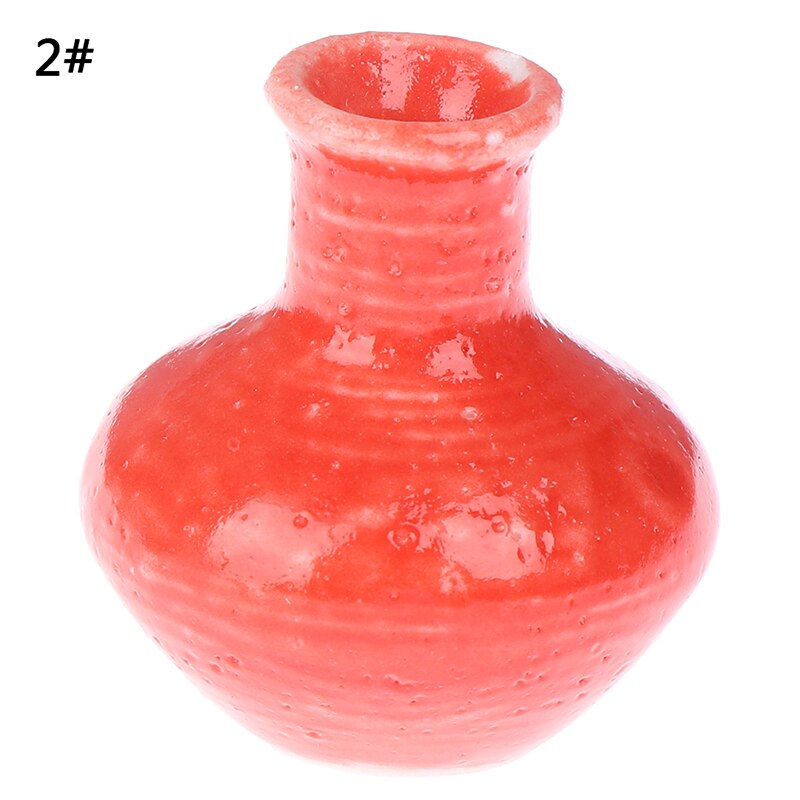 2.5 centimetri FAI DA TE Casa di Bambola Fatta A Mano Da Cucina in Ceramica Ornamento deco Vaso miniatura Casa Delle Bambole 1:12 mini Vaso di Ceramica: B