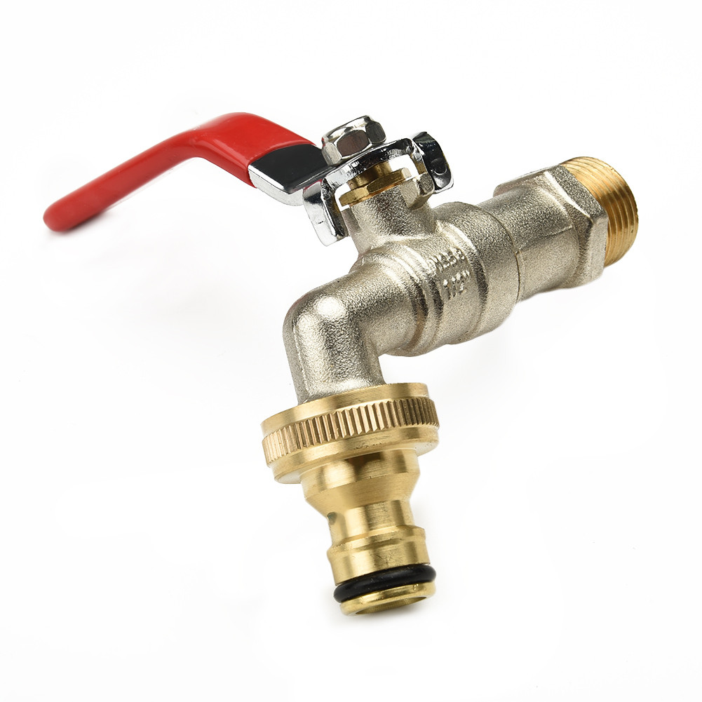 1/2 Inch Water Tap Lever Valve Ball Valve Garden Water Outlet Outdoor Faucet Garden Watering Equipments Water Tank Fitting