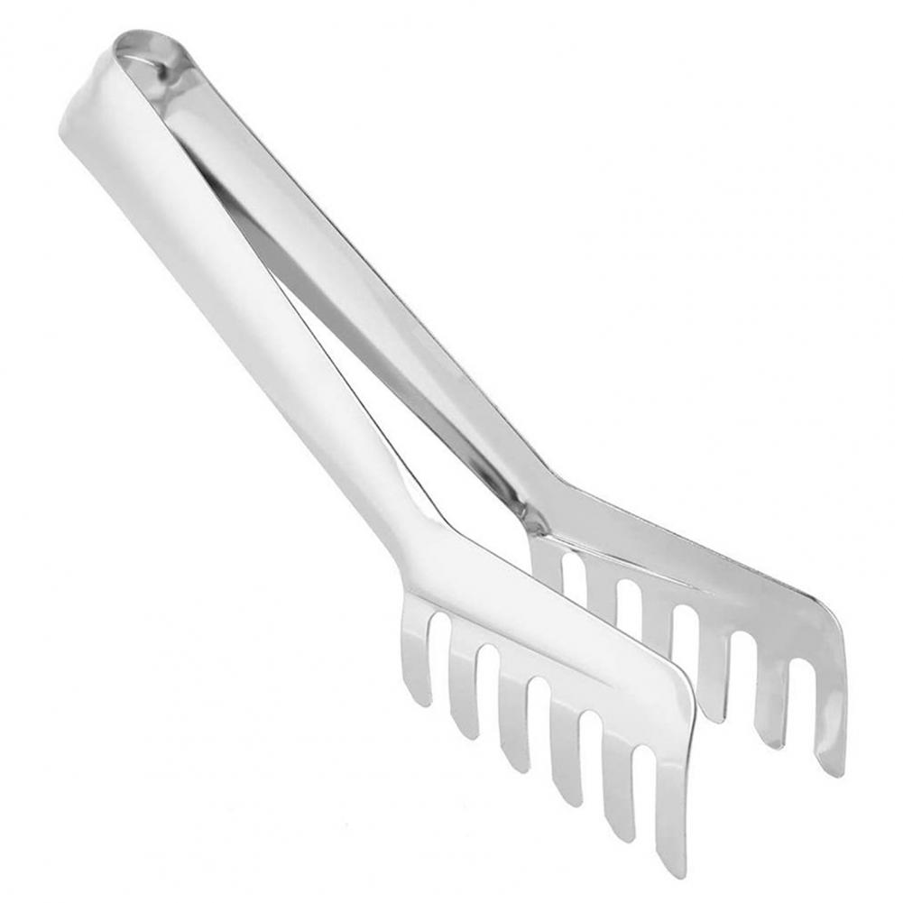 Food tong Eco-friendly Rust-proof Stainless Steel Spaghetti Holder Clamp Supplies Cooking Noodle Clip Kitchen Accessories: Default Title
