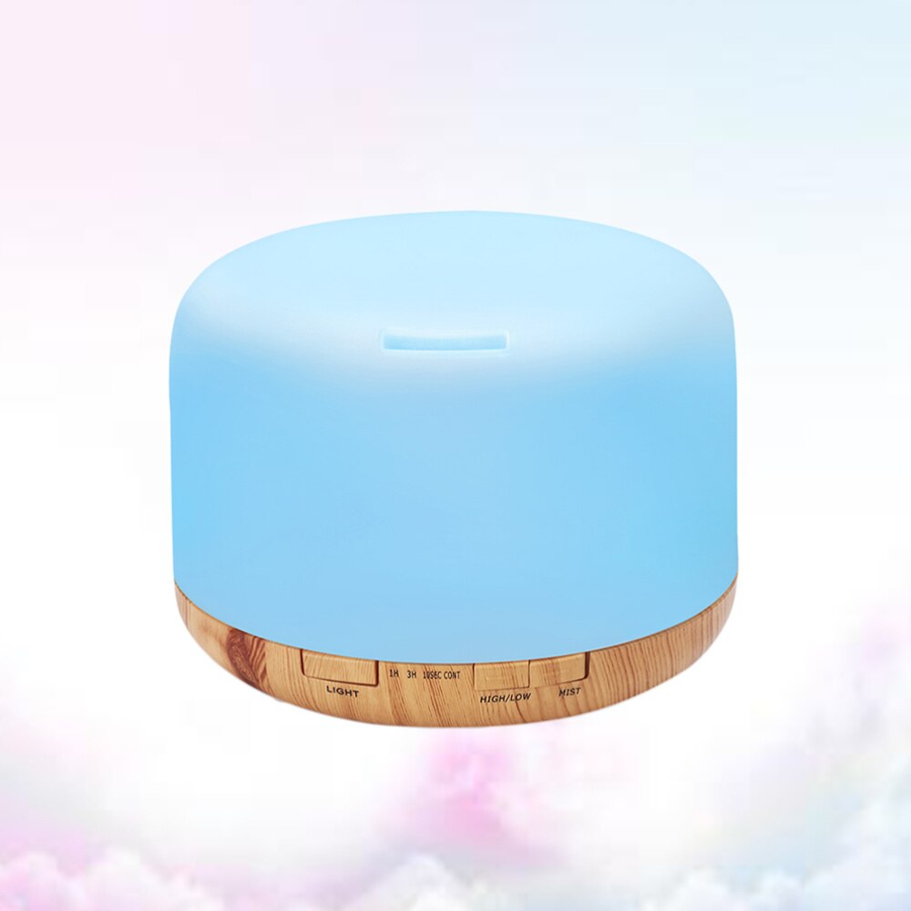 500ml Ultrasonic Humidifier Aroma Diffuser Wood Grain Essential Oil Diffuser Automatic Shut-off Cool Mist Humidifier(AU Plug)