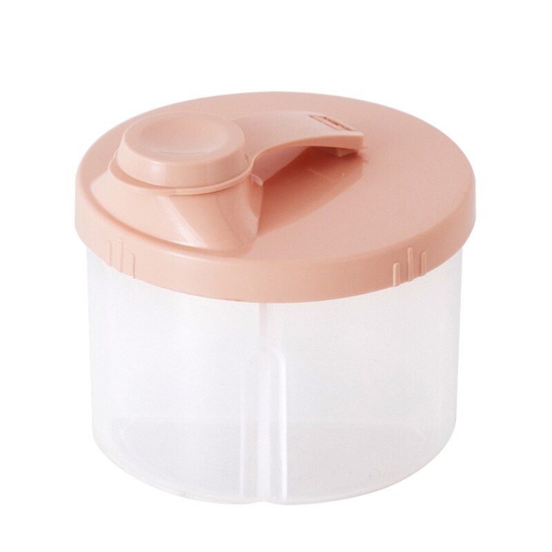 4-Grids Portable Baby Food Storage Box Infant Milk Powder Organizer Container: PINK