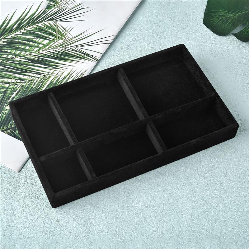 Espositore per gioielli in velluto astuccio per braccialetti orecchini anelli scatola Organizer portaoggetti scatole espositive per cassetti per gioielli impilabili fai da te: Blu