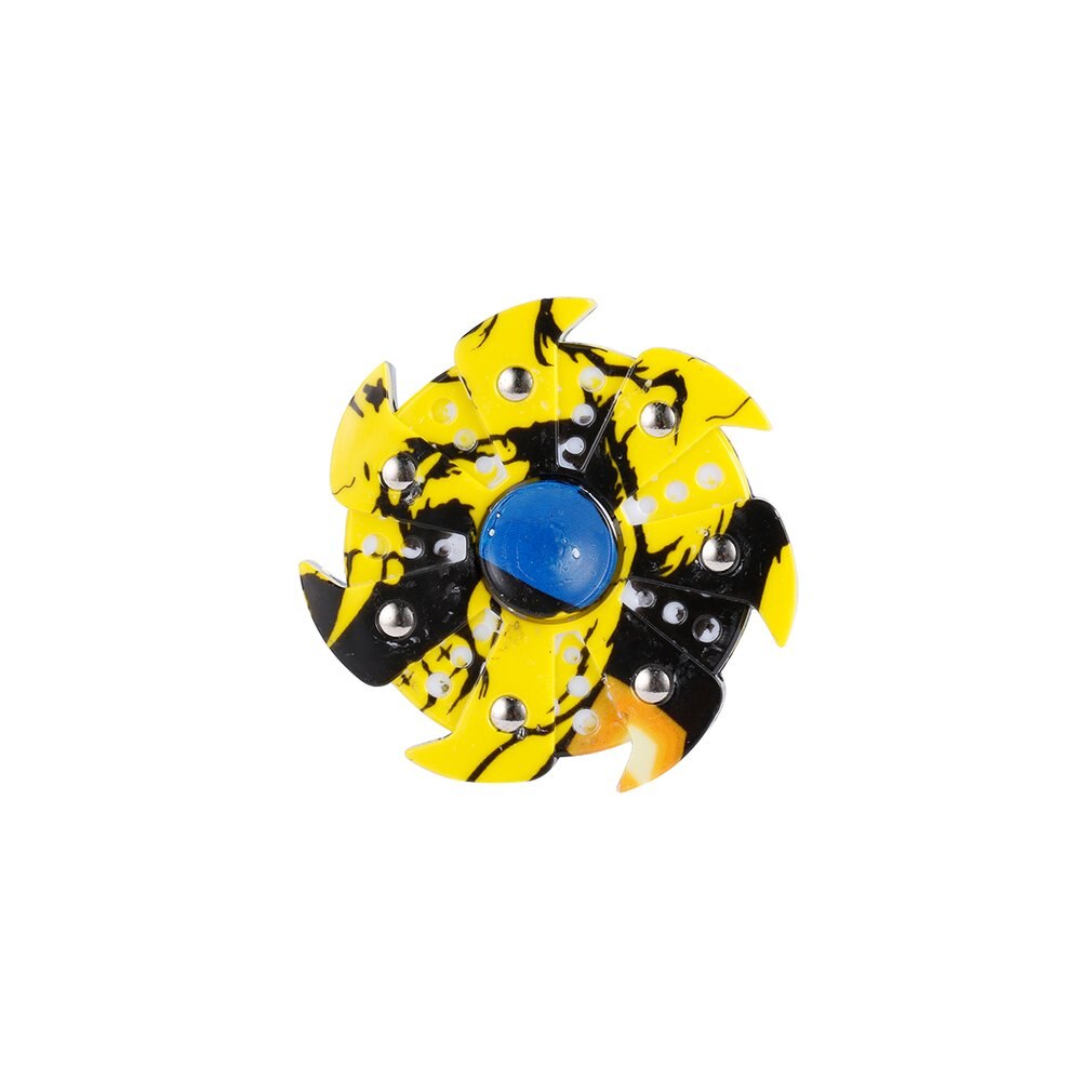 Duurzaam Grappige Verlichten Adhd Lijder Angst Stress Reducer Vinger Speelgoed Zeven Bladeren Hand Spinner Met Vortex Uiterlijk