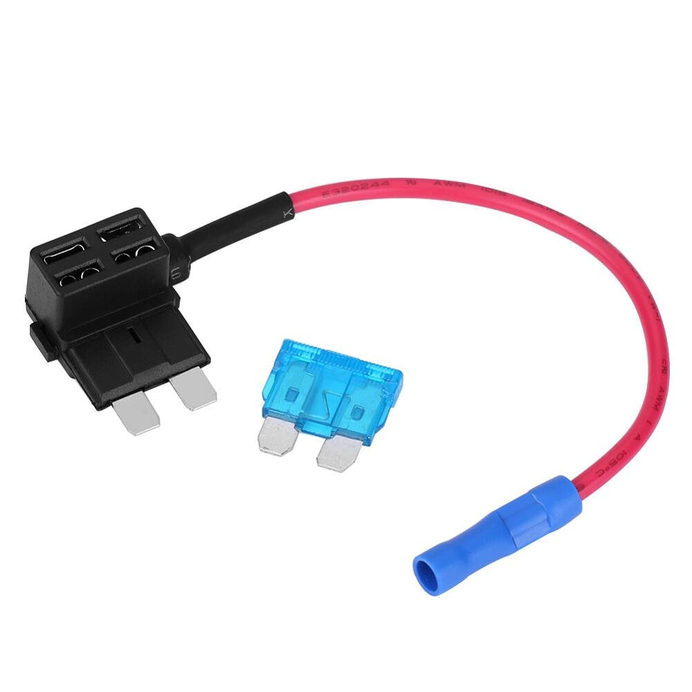 Soporte de fusible pequeño y mediano de 12V 5 uds., adaptador de fusible de circuito add-a para ATM APM, portafusibles de cuchilla para SUV de coche con circuitos de agregado DIY