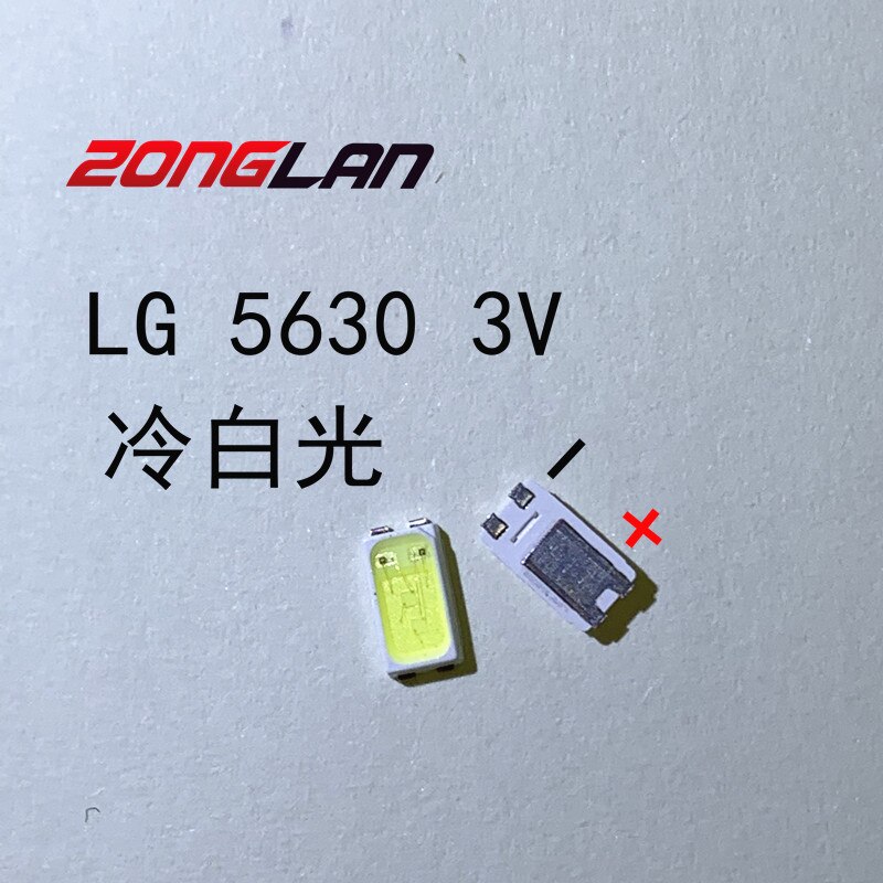 100PCS For LG LED LCD Backlight TV Application Middle Power LED LED Backlight 1W 3V 5630 Cool white LED LCD TV Backlight