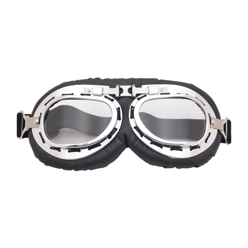 Motorfiets Vintage Goggle Retro Eyewear Bril Helm Bril Motrcross Scooter Bike Fietsen Winddicht Beschermende Gears