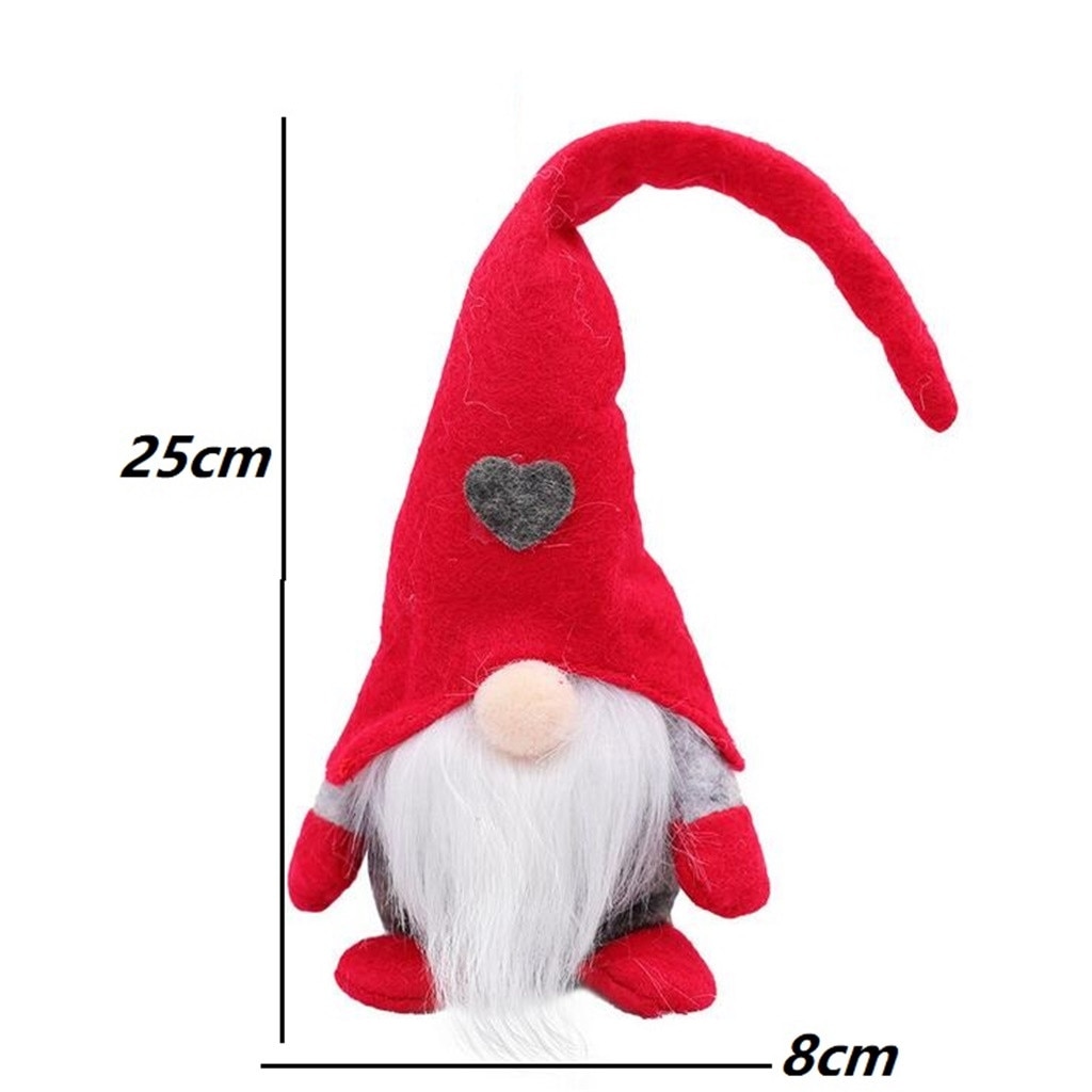 Christmas Forest Old Man Love Standing Doll Faceless Doll Decoration High materials comfortable non-woven fabric plush