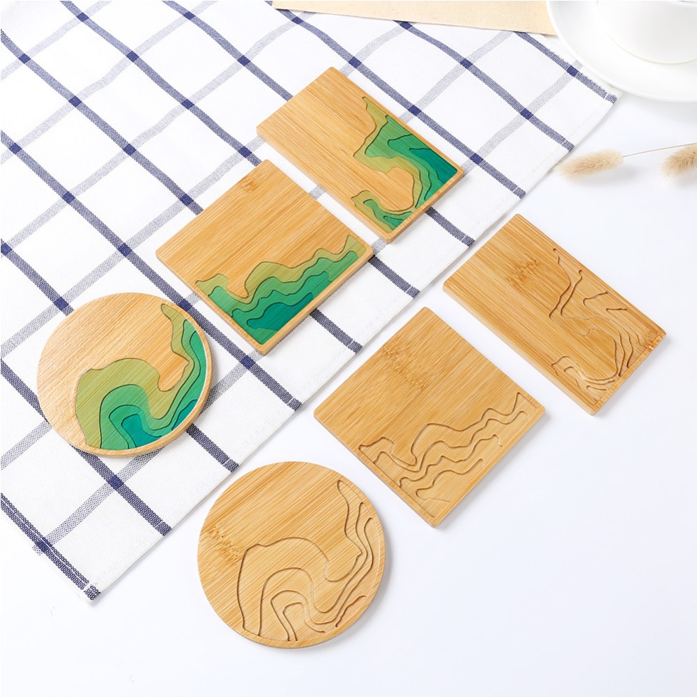 DIY Craft Mold Epoxy Resin Bamboo Coaster Molds Jewelry Ornament Table Decoration Handmade Jewelry Accessories Handcraft