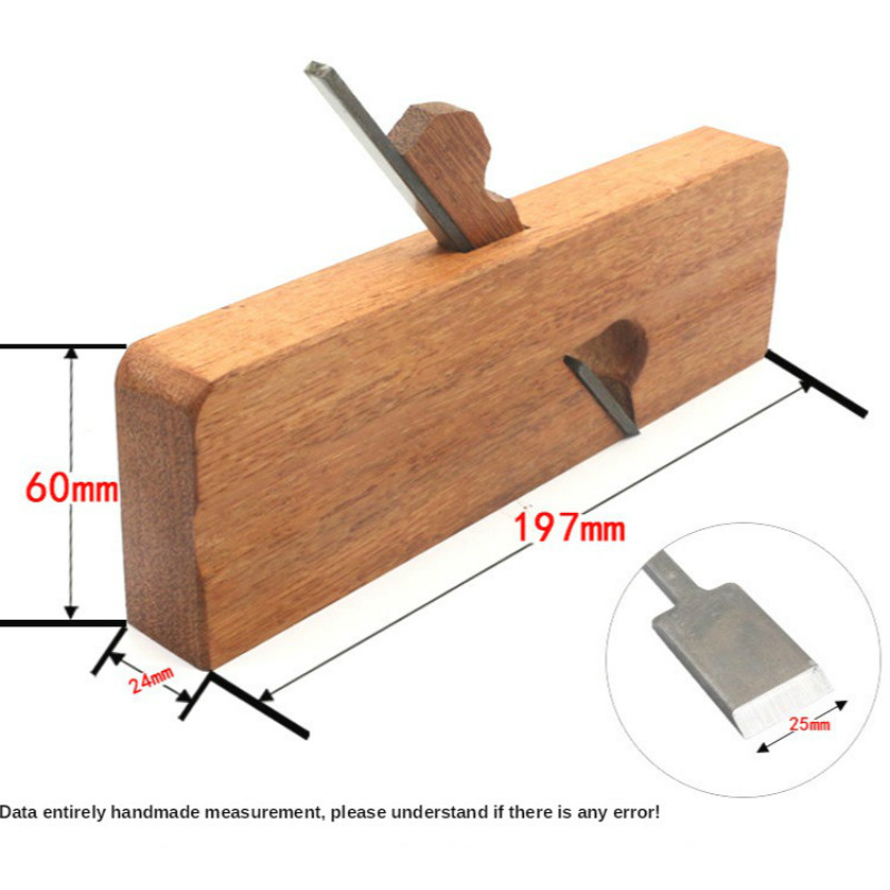 200MM Hand Plane Wood Planer Steel blade Single Wire Pulling Wire Manual Planer for Carpenter Woodcraft Tool Hand Tool Set