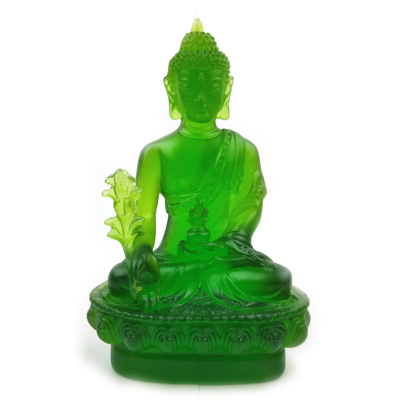 Statues de bouddha émaillées colorées, accessoires de décoration pour la maison, ornements pour la maison, pour l'artisanat,: 1