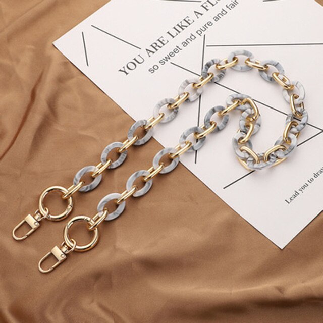 40/60cm Acrylic Bag Chain Bag Strap Removable Bag Accessories Women's Resin Chain Chain Of Bags Purse Chain Fishbone Chain: 4-60cm