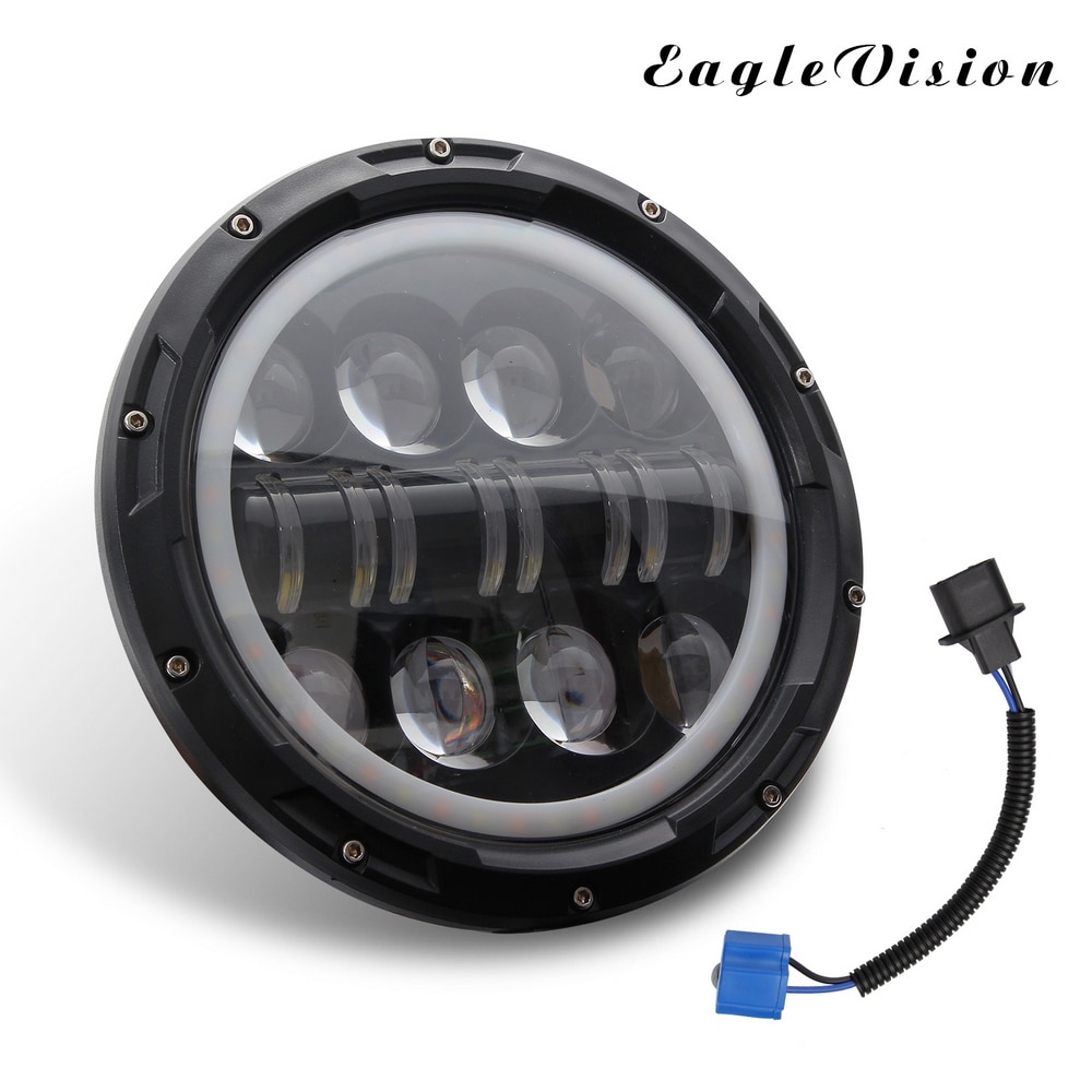 Off-road Vehicle Led Headlights， Car Work Headlights， White Light and Amber Led Headlights， Suitable for Trucks Buses.