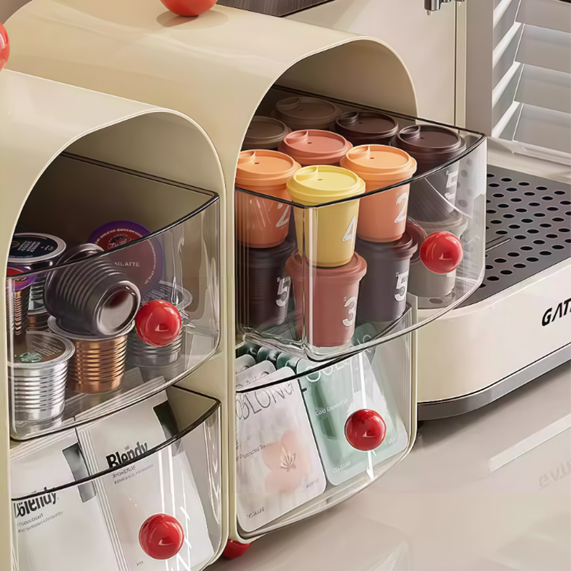 Home Drawer Style Cosmetics Storage Box, Skincare Cosmetics Storage Box, Living Room Coffee And Tea Storage Box, Multifunctional