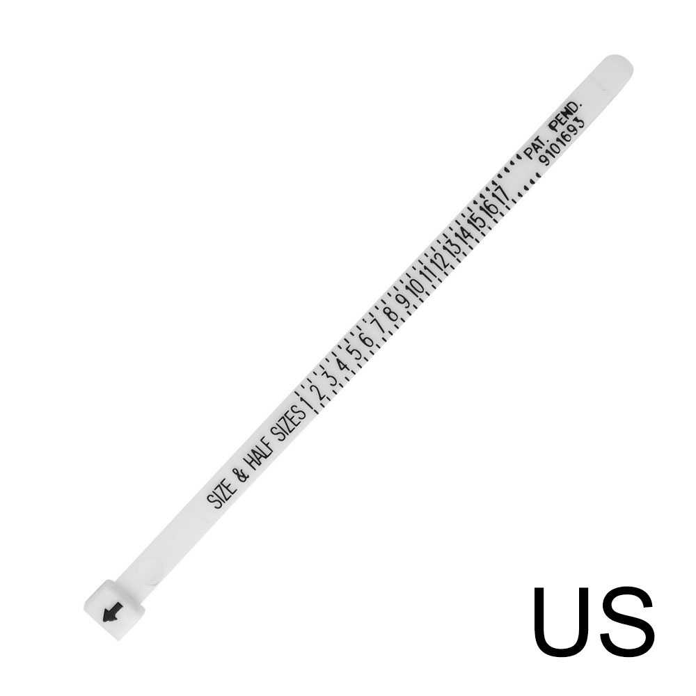 US UK Ring Sizer Measure Finger Gauge Measuring Tool Accurate For Wedding Ring: US