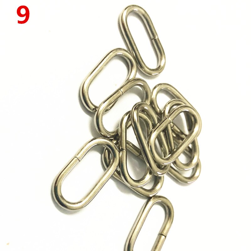 100 stücke metall Oval Ring Uhr bekleidungs Schnallen DIY Zubehör Nähen 16mm 20mm 25mm 32mm 35mm 38mm 50mm 65mm