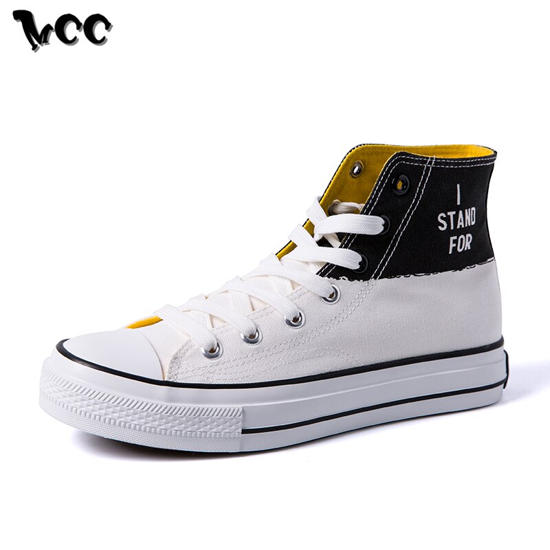 Mænd high top canvas sko platform vulkaniserede sko sommer åndbare blandede farver sneakers man fodtøj skridsikkert