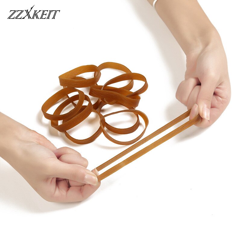 50*10mm Rubber Bands Elastic Office School Packaging Band Loop Office Stationery Holder Supplies