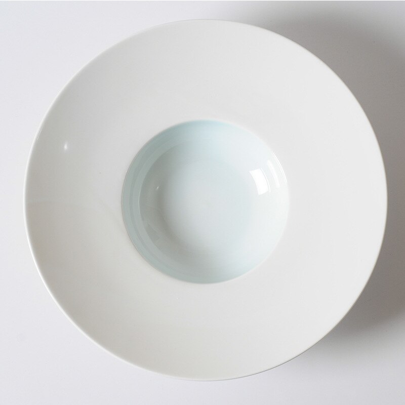 Straw Hat Plate Thick Soup Plate Bowl Western Restaurant Fruit Salad Soup Plate Deep Plate Flying Saucer Plate Straw Hat Bowl: I / 27.6x27.6x6.6cm