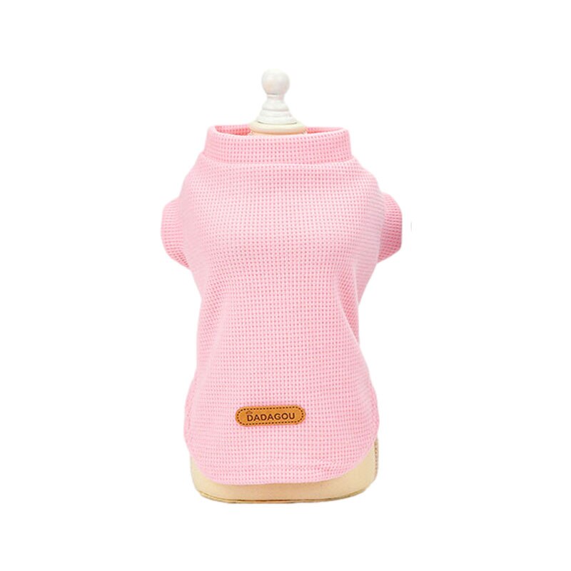 Lente Zomer Hond T-shirt Ademend Honden Shirt Eenvoudige Puppy Vest Voor Chihuahua Pomeranian Kleine Honden Kostuum Ropa Para: Pink / M
