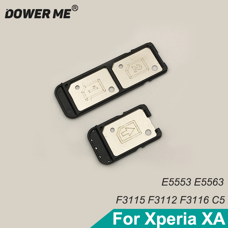 Dower Me SIM Card Tray Holder For Sony Xperia XA F3111 F3113 F3115 F3112 F3116 Dual