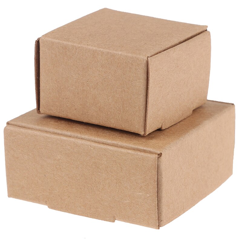 Paper Cardboard Boxes Paper Soap Box Black White Brown 10pcs Small Kraft Paper Packaging Box for Jewelry Dollhouse