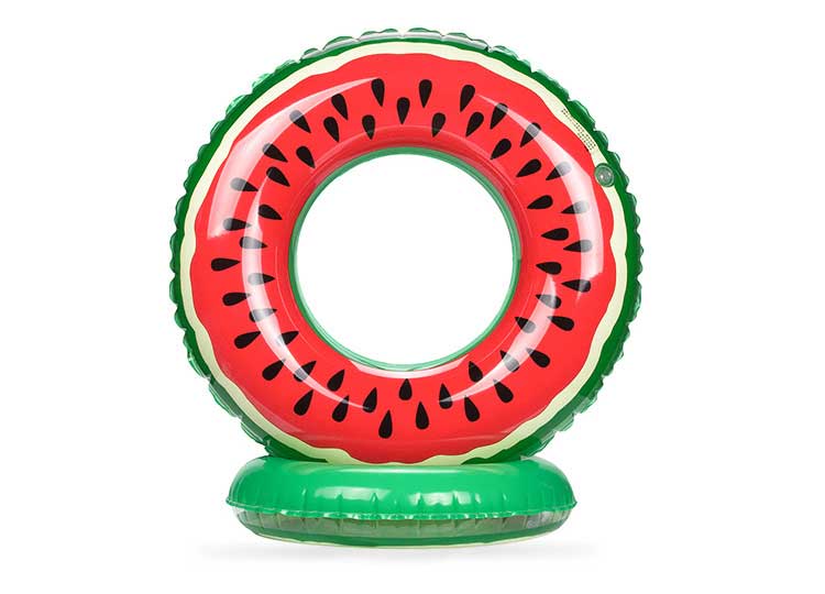 Pool flyder dejlig vandmelon svømmering voksen/barn tyk svømmering flyderinge oppustelig legetøj redningskrans 60 ~ 90cm pvc
