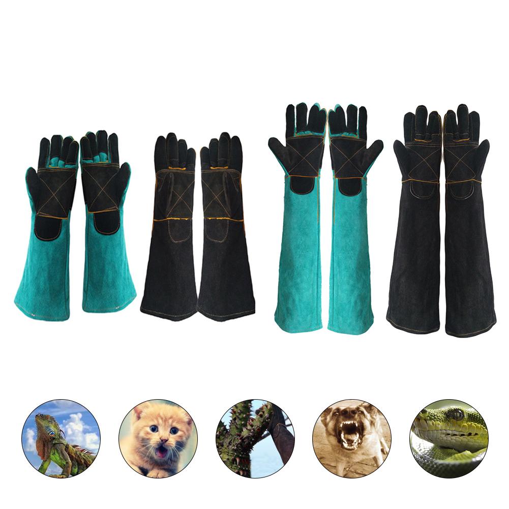 Pet Gloves Bite-resistant Gloves Two-layer Leather... – Vicedeal