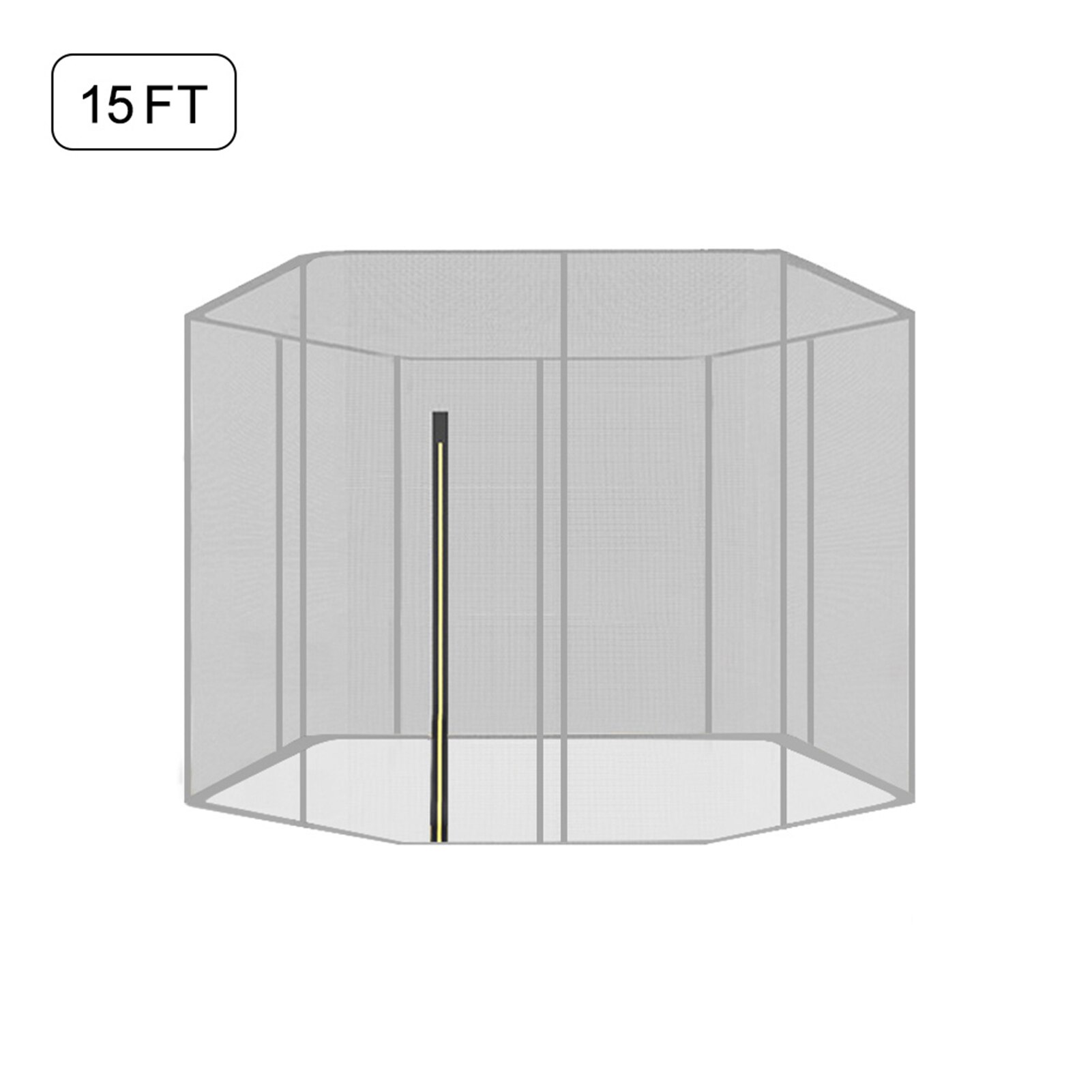 66.93in Trampoline Enclosure Durable PP Safe Nylon Trampoline Protection Net For Outdoor Children Injury Prevention