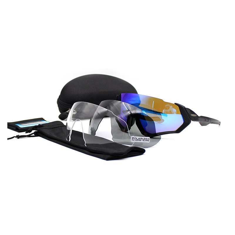 Sport Polarisierte Sutro Radfahren Brille Radfahren Brille Männer Frauen bike Gläser UV400 Radfahren sonnenbrille 3 Objektiv: allBlacklenBlueFJ