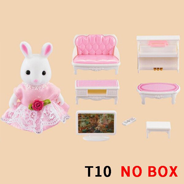 1:12 Dollhouse Miniature Furniture Toys Set DIY Forest Family Kids Girls Pretend Play Furniture Toys for Christmas Birthday: T10