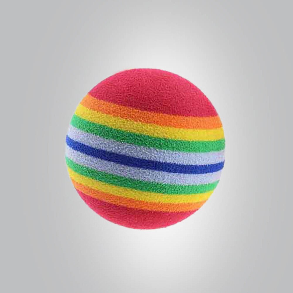 8 stücke 42mm Regenbogen EVA Schaum Ball Golf Praxis drinnen-Ausbildung Hilfe Weiche Golf Ausbildung Ball (Bunte): wie gezeigt