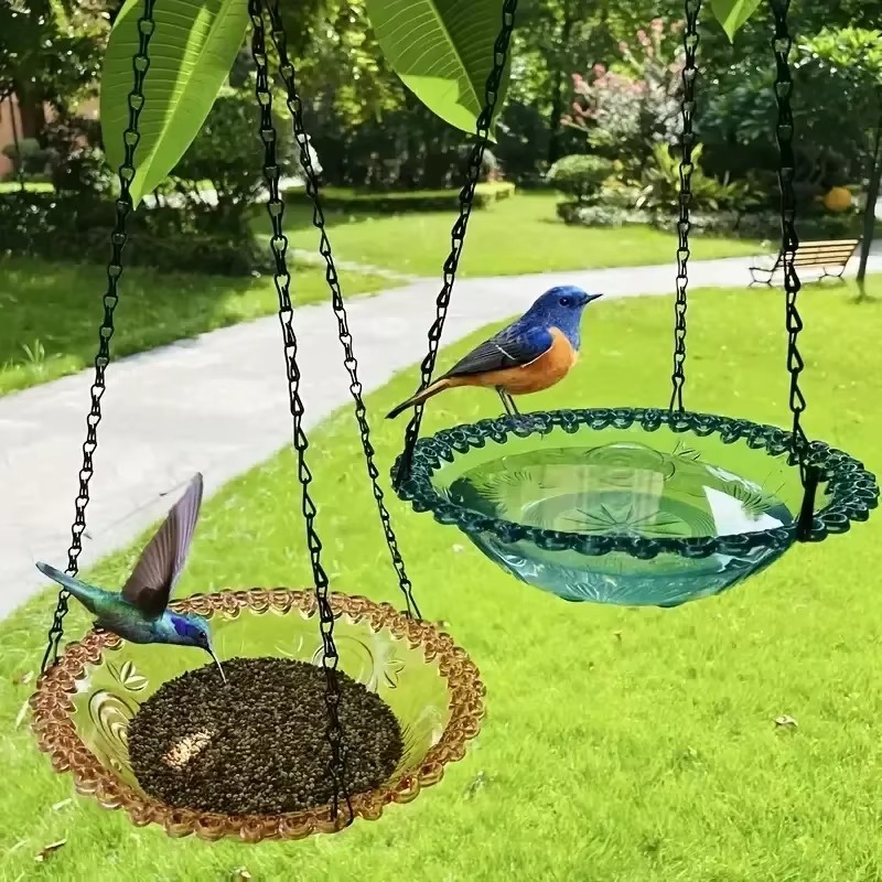 Mangeoire à oiseaux extérieure, bain d'oiseaux, jardin, colibri, balcon, décoration extérieure, fournitures pour animaux de compagnie,