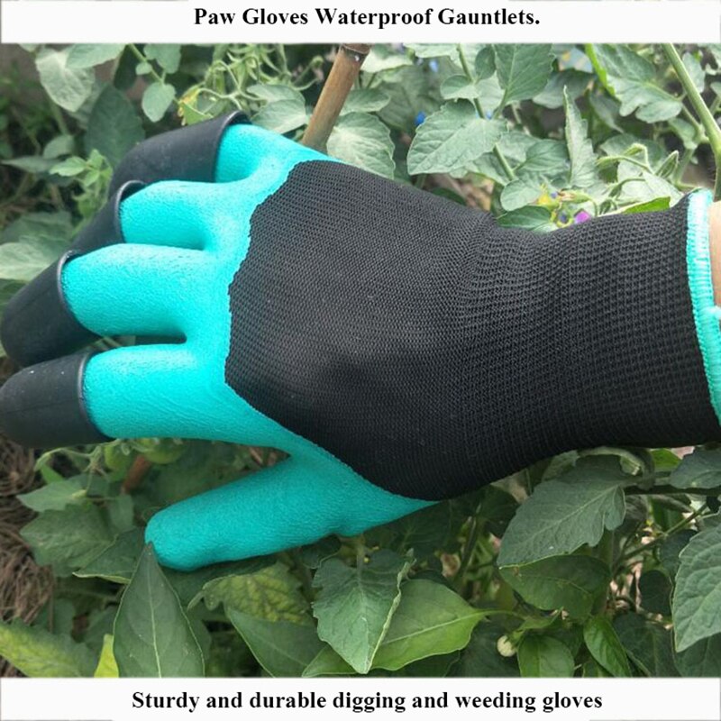 Guantes de jardinería protectores para plantar flores y plantas, impermeables, resistentes al desgaste, gruesos, para cepillar el suelo, transpirables