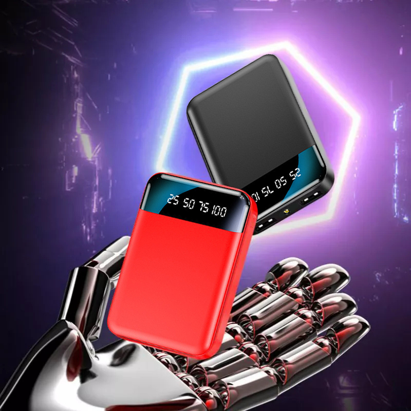 Mini Fast Charging Power Bank 30000mAh Portable HD Digital Display Pocket PowerBank with Flashlight For iPhone Xiaomi