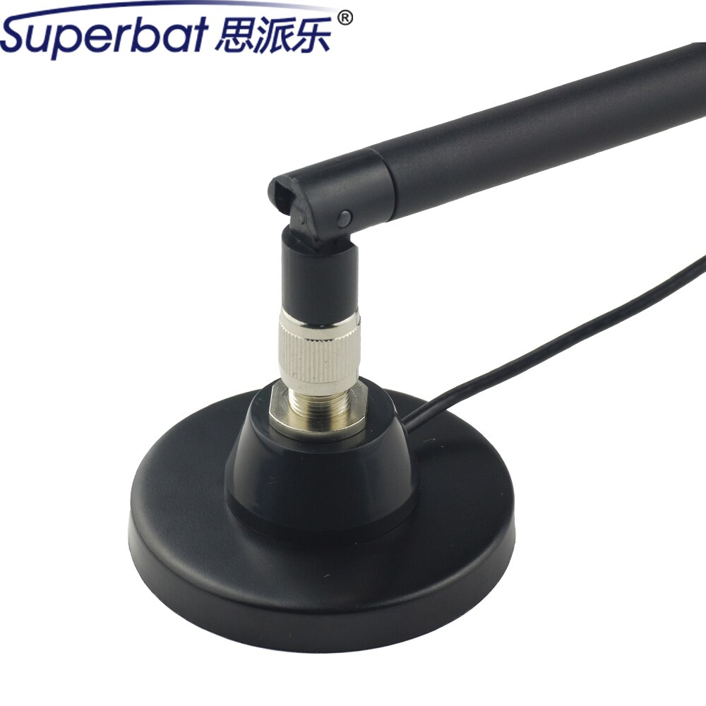 Superbat 4G LTE Antenne 700-2600Mhz 9dbi Antenne Signal Booster Magnetische Basis SMA Stecker Stecker 3M Kabel RG174 für Huawei
