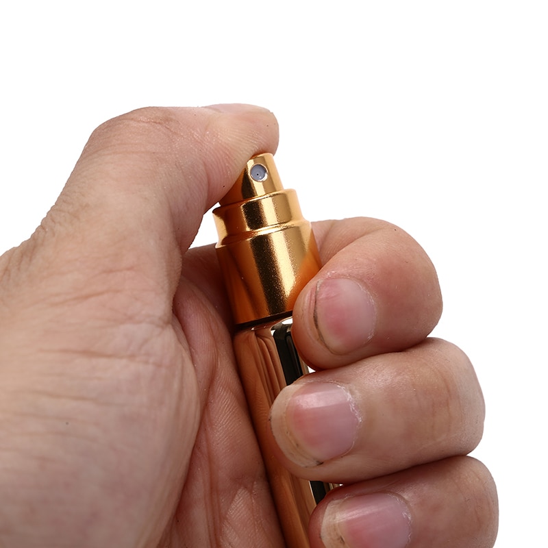 10Ml Mini Parfum Fles Verstuiver Navulbare Parfum Spray Fles Draagbare Reizen Aluminium Cosmetische Lege Spray Scent Pomp Tool