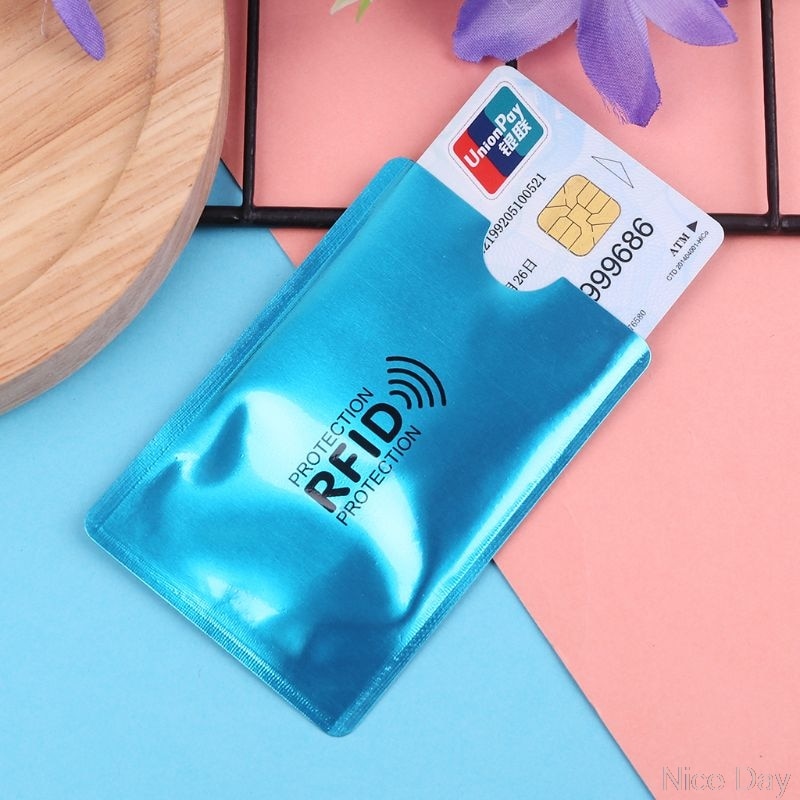 Rfid bloqueando luva cartão de crédito protetor banco cartões de visita titular caso a07 20 dropship