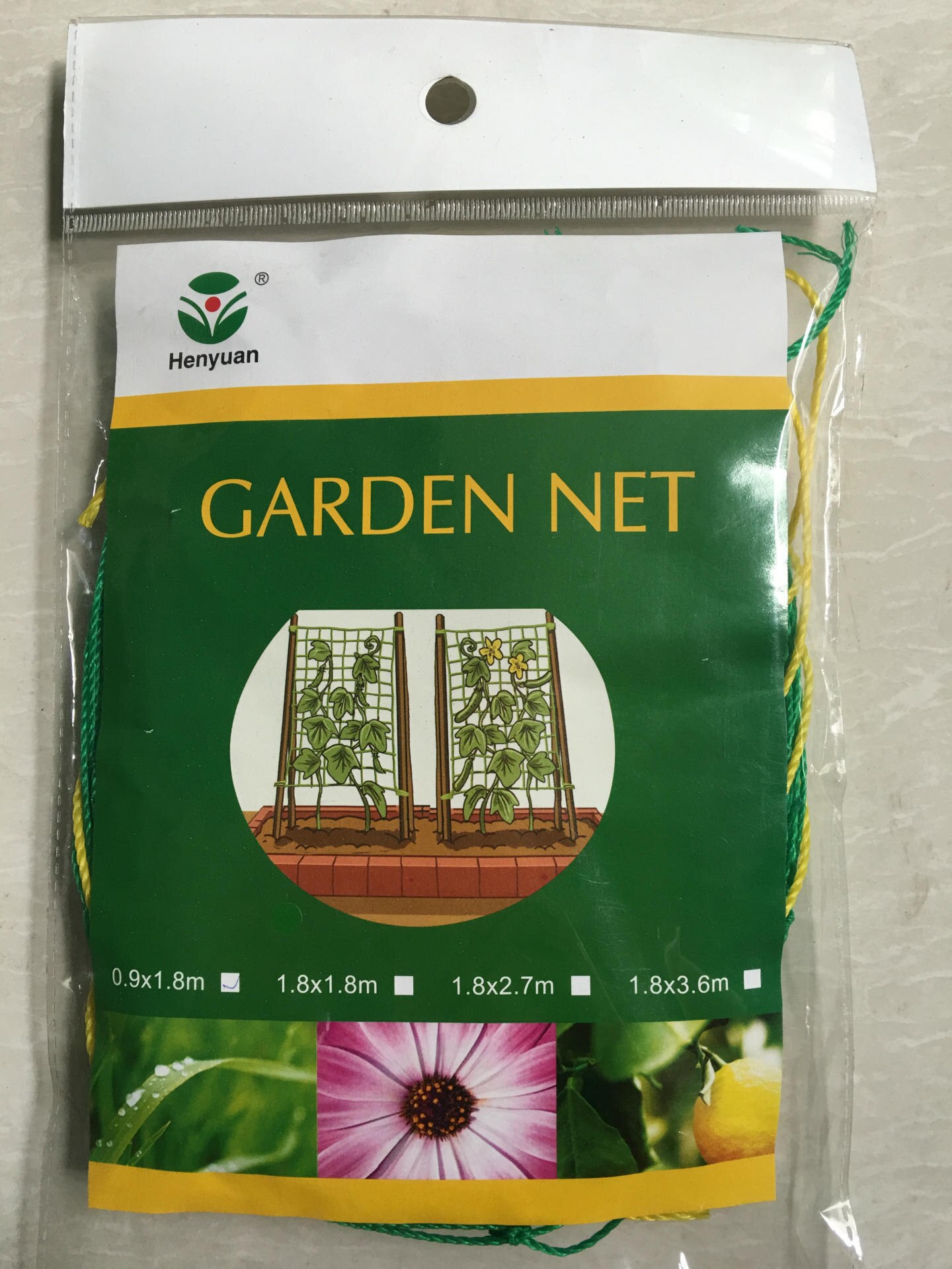Vedbend klatrestativ hjem havearbejde net frugtplanter hegn plast nylon net 1.8*1.8m/2.7m/3.6m mesh net 10cm gitter