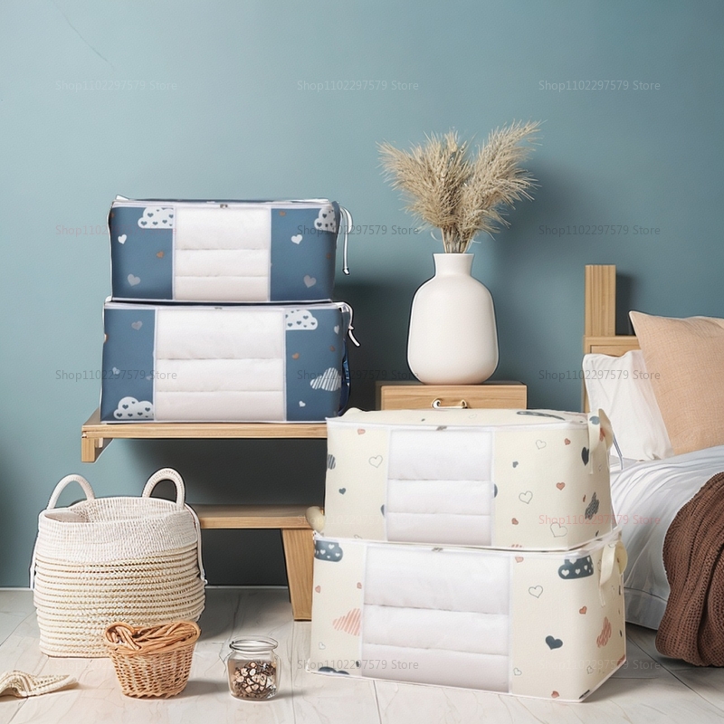 Sac de rangement polyvalent de grande capacité avec poignées, tissu Non tissé anti-poussière, résistant à l'humidité et sans odeur