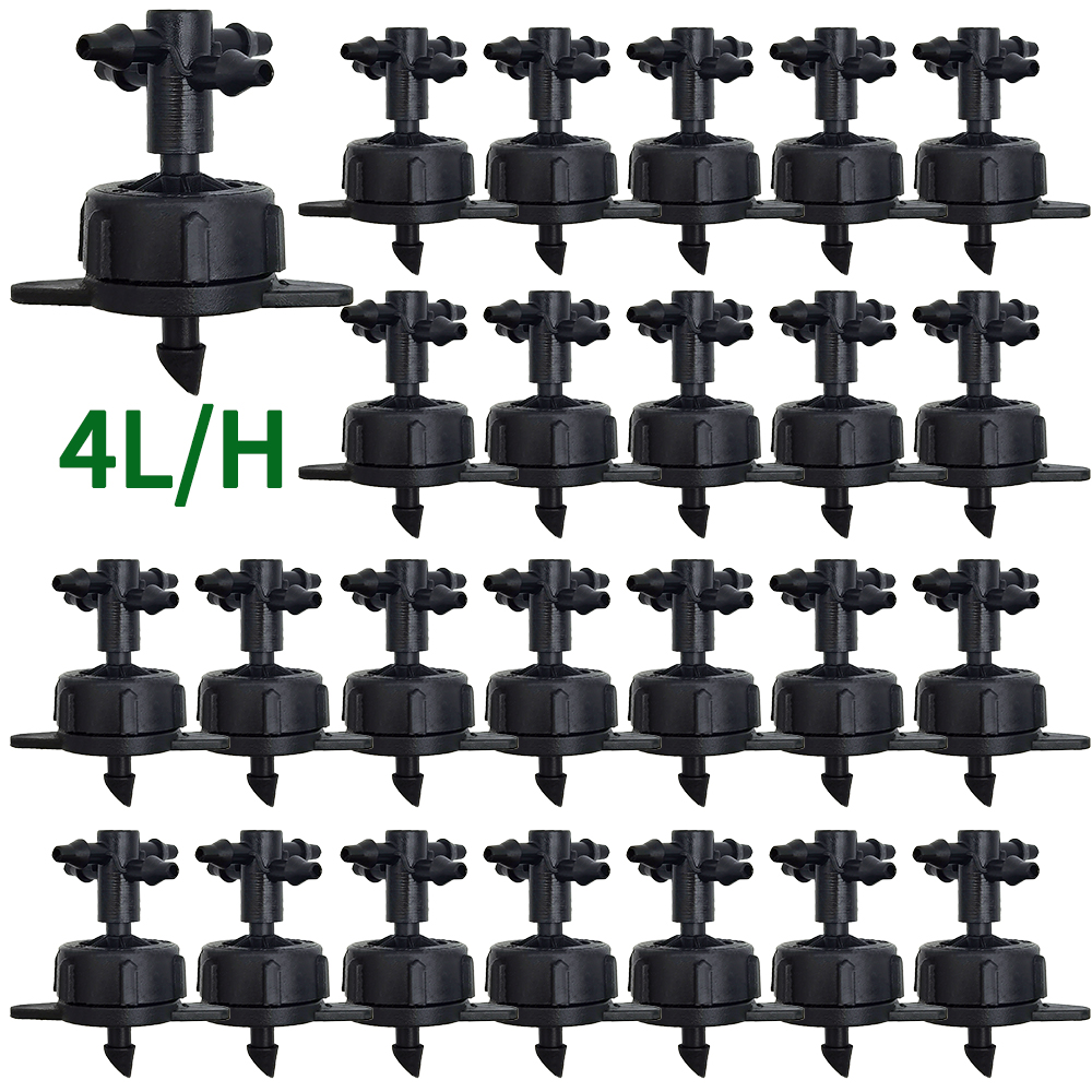 Irrigatie 2l/4l/8l Constante Druppelaar Met 4-Way Cross Connector Landbouw Druppelwater Irrigatie Druppelpijl Connector 20Sets