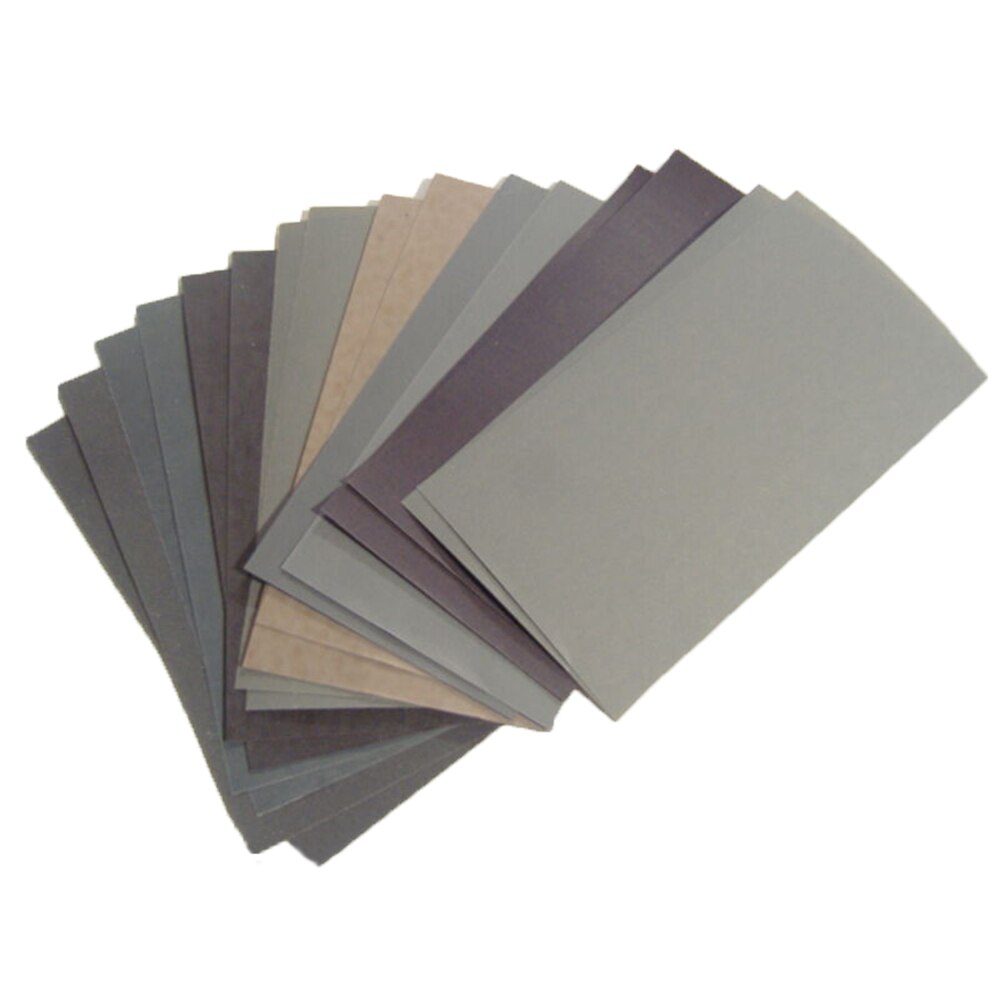 400-2500 Grit Sandpaper Car Body Grit Replacement Set Silicon Carbide Wet/Dry Wood 15pcs/Set